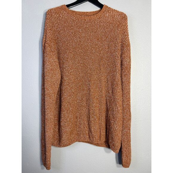 Zara Copper Knit Sweater Oversized Long Sleeve Pullover Holiday Party Size XL - Picture 1 of 5